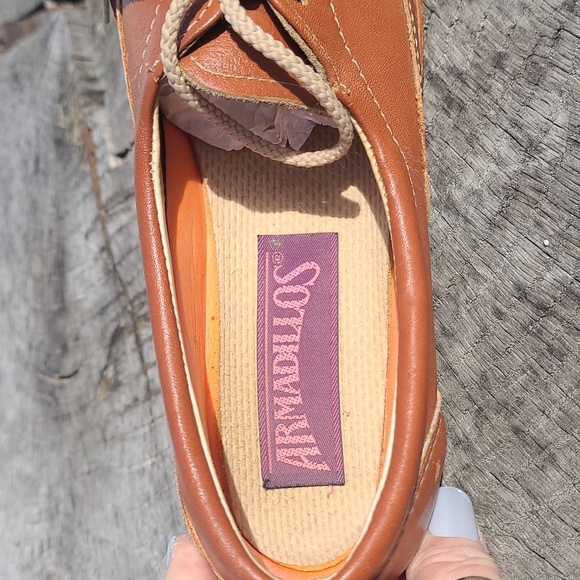 MADE IN U.S.A. ARMADILLOS BROWN SHOES - Picture 6 of 11